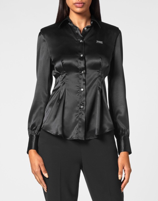 рубашка  от бренда philipp plein вид слева