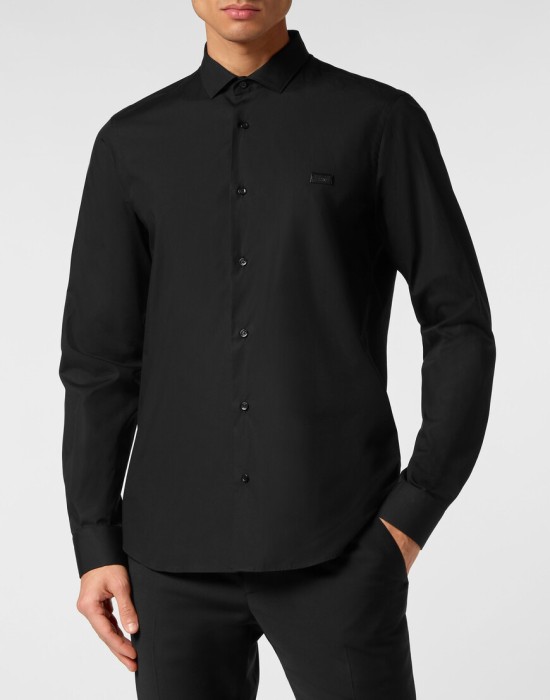 рубашка  от бренда philipp plein вид слева