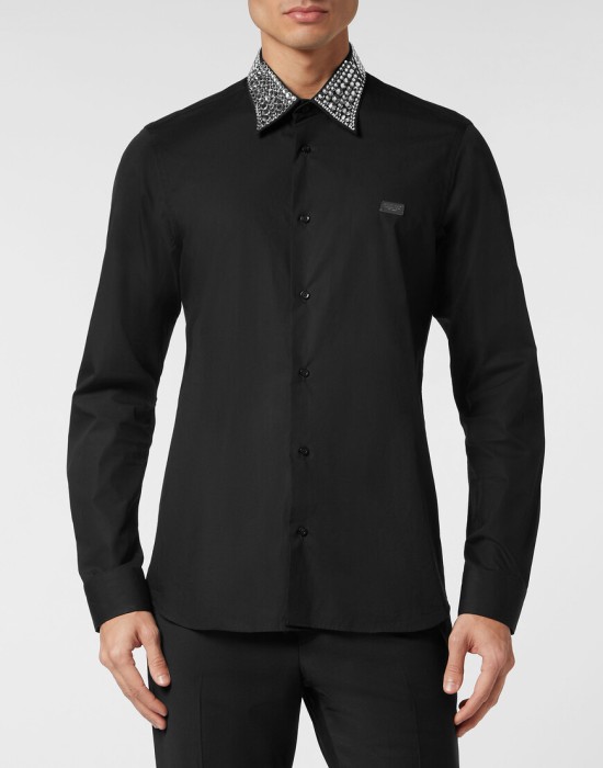 рубашка  от бренда philipp plein вид слева