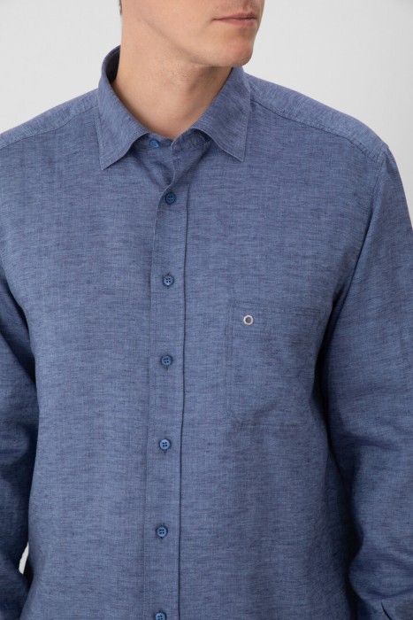 рубашка  из англии вид сбоку