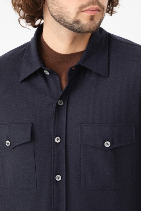 рубашка  из италии вид сбоку