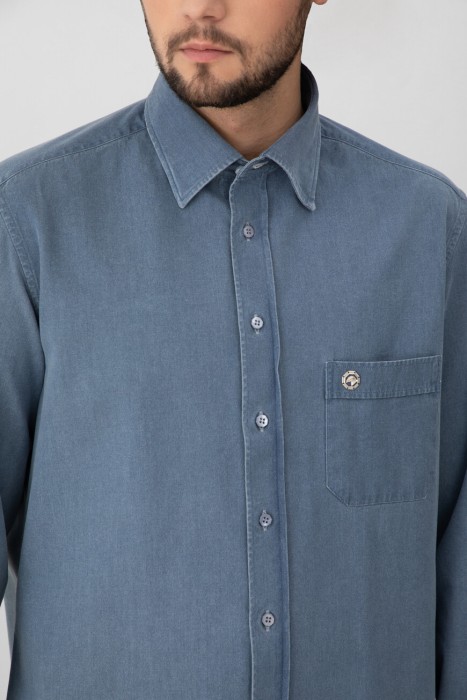 рубашка  из англии вид сбоку