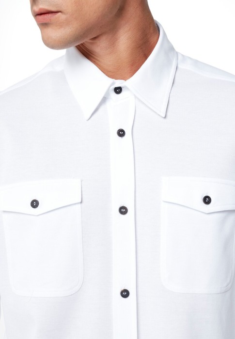 рубашка  из италии вид сбоку