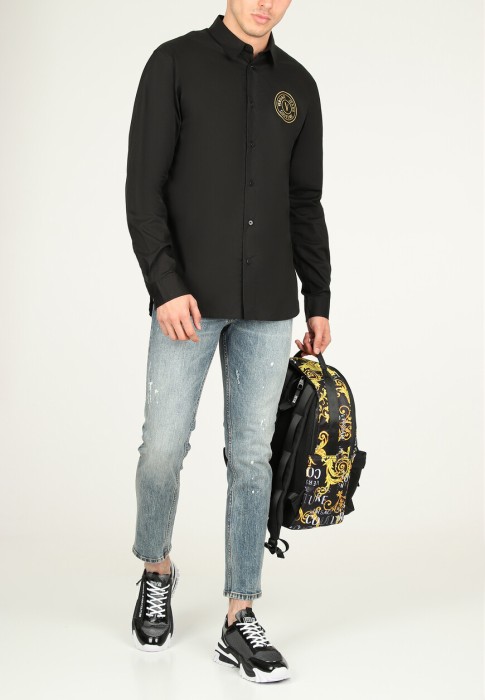 рубашка  от бренда versace jeans couture вид слева