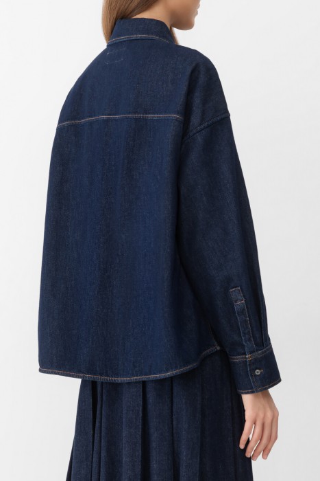 рубашка  от бренда max mara вид слева