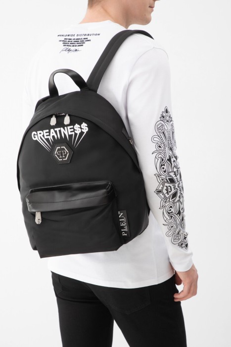 рюкзак  модель greatness от бренда philipp plein вид слева