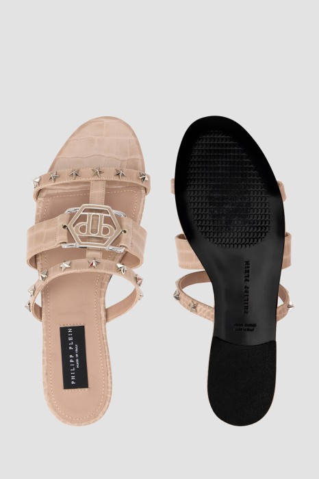 сандалии  из кожи спереди