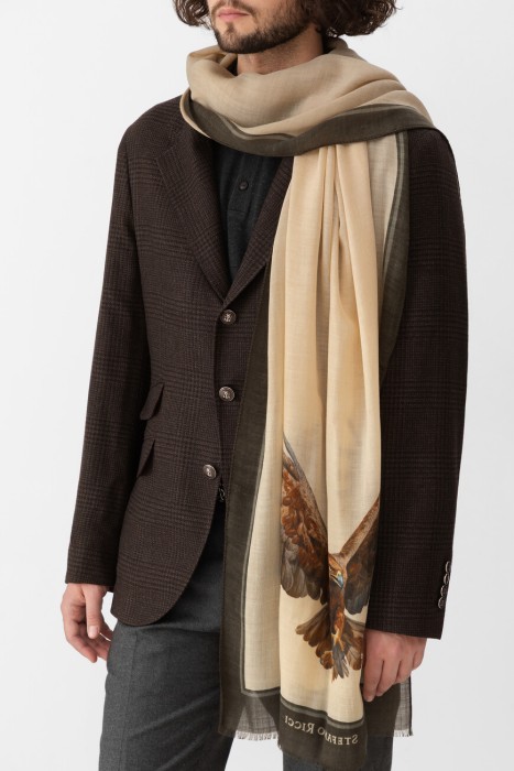 шарф  от бренда stefano ricci вид слева