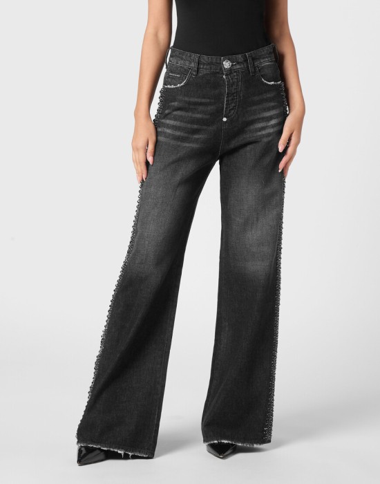 широкие джинсы  SAEC-WDT2767-PDE004N_02RX фотография