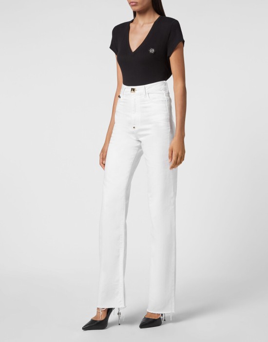 широкие джинсы  по цене 32560 руб вид справа