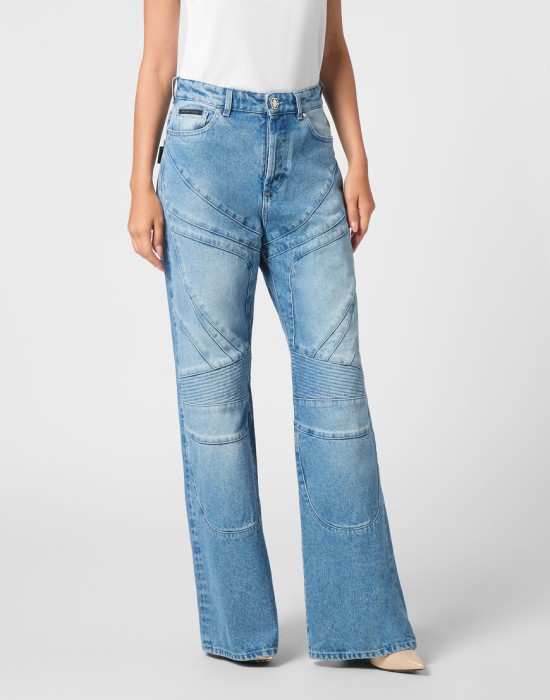 широкие джинсы  SAEC-WDT2721-PDE004N_07FR фотография