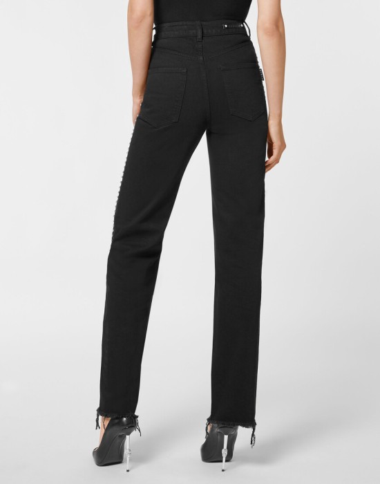 широкие джинсы  из америки вид сбоку