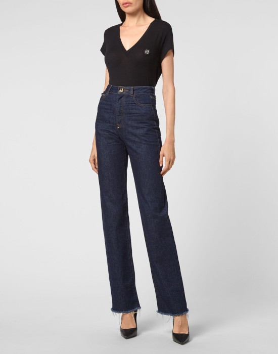 широкие джинсы  по цене 32560 руб вид справа