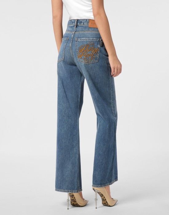 широкие джинсы  из америки вид сбоку