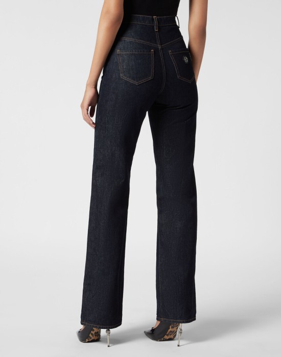 широкие джинсы  из америки вид сбоку