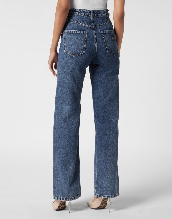 широкие джинсы  из америки вид сбоку