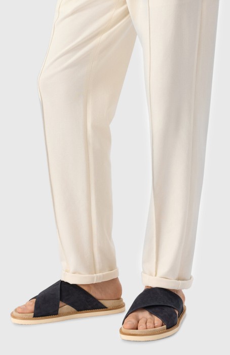 шлепанцы  модель cross-over от бренда brunello cucinelli вид слева