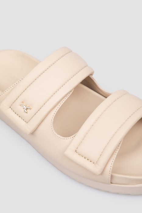 шлепанцы  модель fly из кожи спереди