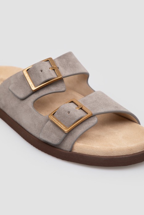 шлепанцы  модель «городской» (`urban`) из замши спереди