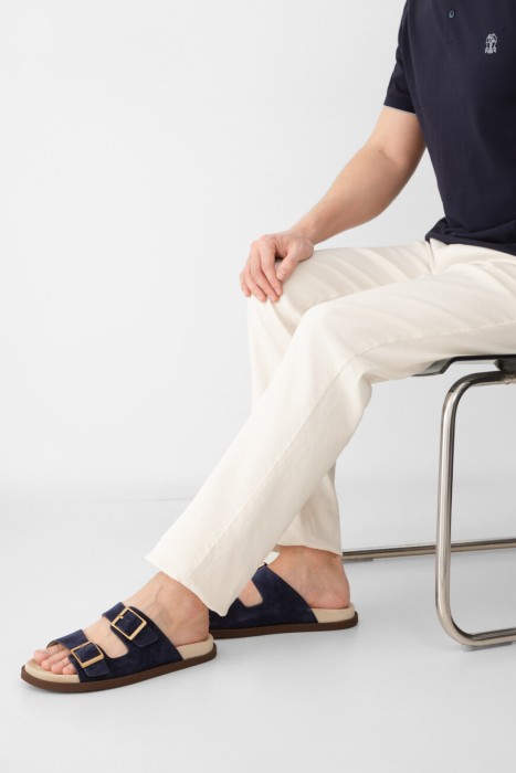 шлепанцы  модель «городской» (`urban`) от бренда brunello cucinelli вид слева