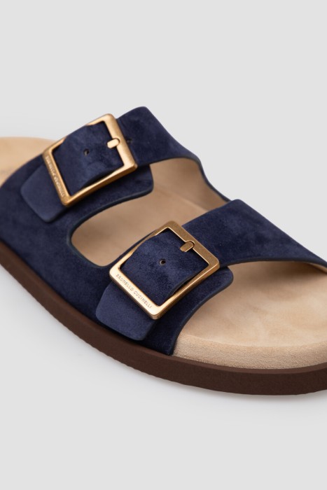 шлепанцы  модель «городской» (`urban`) из замши спереди