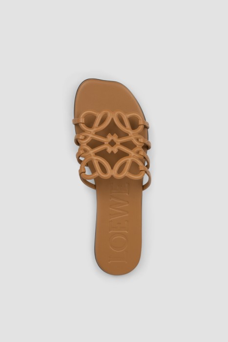 шлепанцы  модель petal anagram из льна спереди