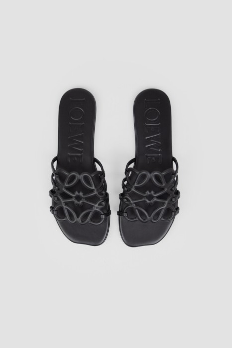 шлепанцы  модель petal anagram из льна спереди