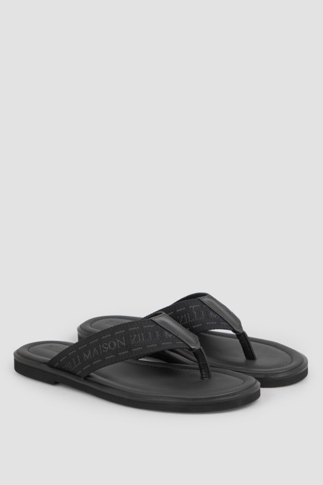 шлепанцы  от бренда zilli вид слева