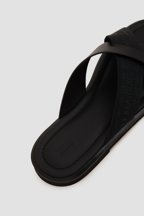 шлепанцы  из кожи спереди