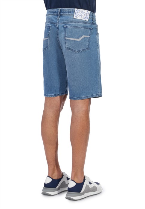 шорты джинсовые  из проверенных материалов спереди