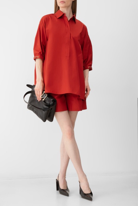 шорты maxmara из хлопка спереди