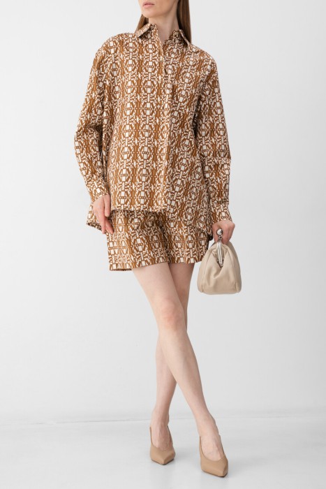 шорты maxmara из хлопка спереди