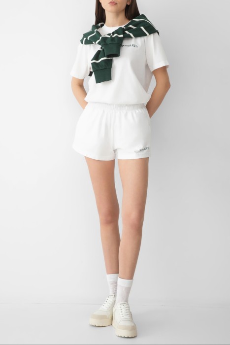 шорты sporty rich модель serif disco из хлопка спереди