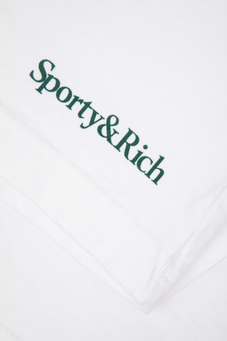 шорты sporty rich модель serif disco спортивного стиля с лицевой стороны