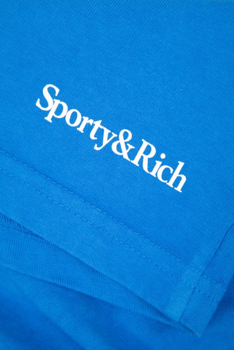 шорты sporty&rich модель serif disco для взрослого возраста с изнаночной стороны