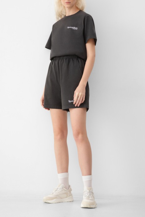 шорты sporty&rich из хлопка спереди