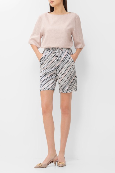 шорты  из шелка спереди