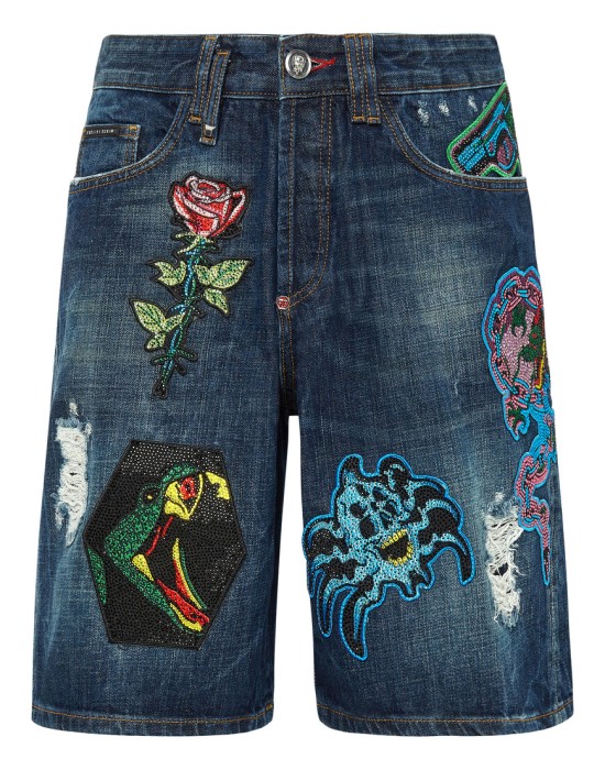 шорты  от бренда philipp plein вид слева