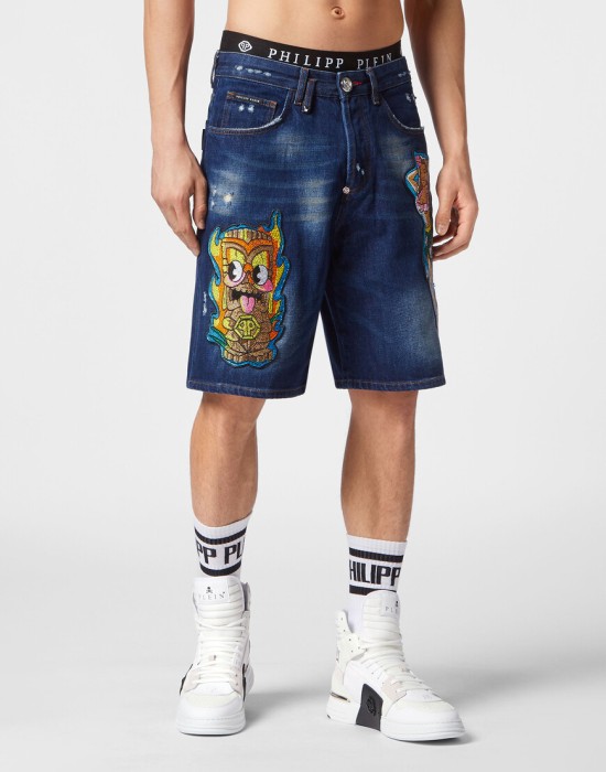 шорты  от бренда philipp plein вид слева