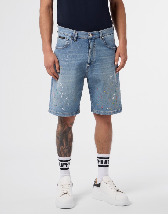 шорты  от бренда philipp plein вид слева
