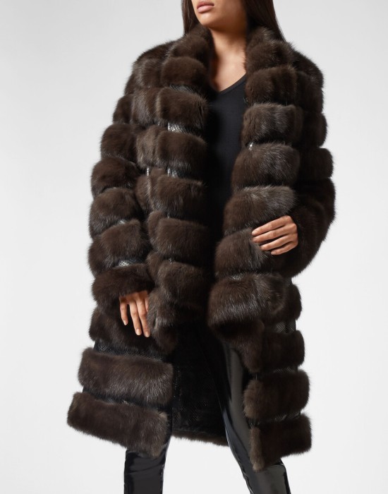 шуба  A18C-WFA0029-PLE029P_04 фотография