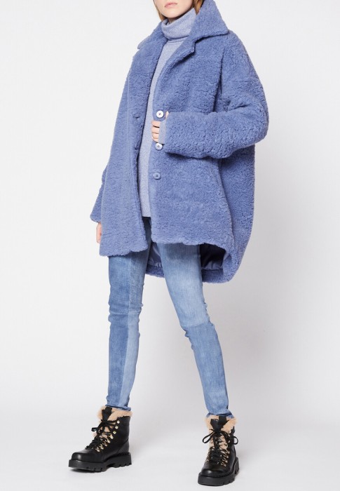 шуба  из италии вид сбоку