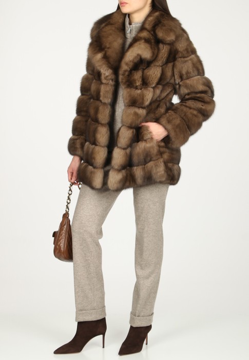 шуба  из америки вид сбоку