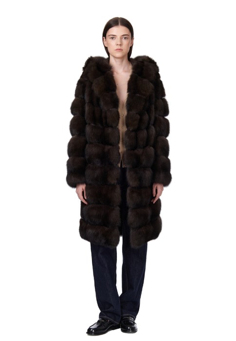 шуба  от бренда pajaro вид слева