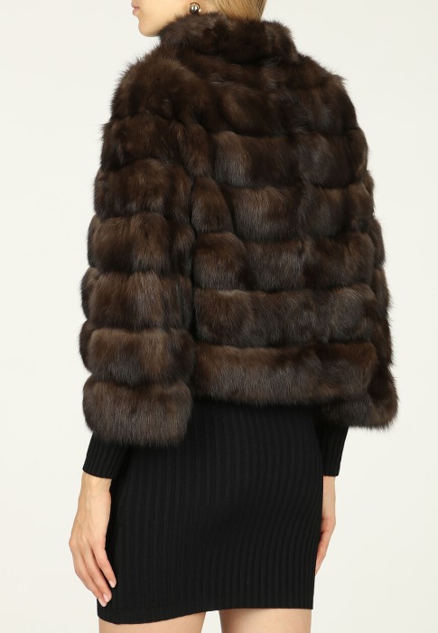 шуба  из италии вид сбоку
