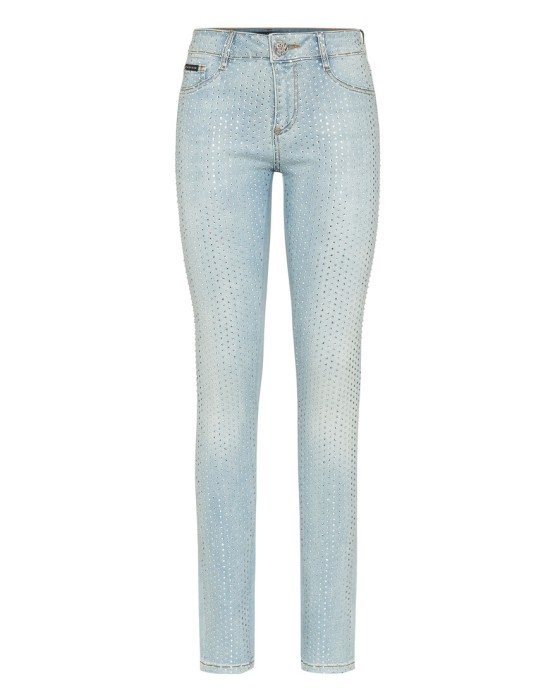 скинни  от бренда philipp plein вид слева