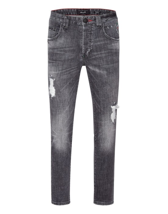 скинни  от бренда philipp plein вид слева