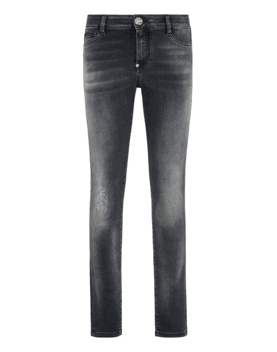 скинни  от бренда philipp plein вид слева