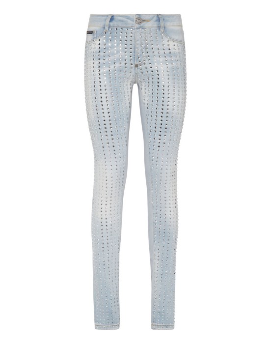 скинни  от бренда philipp plein вид слева