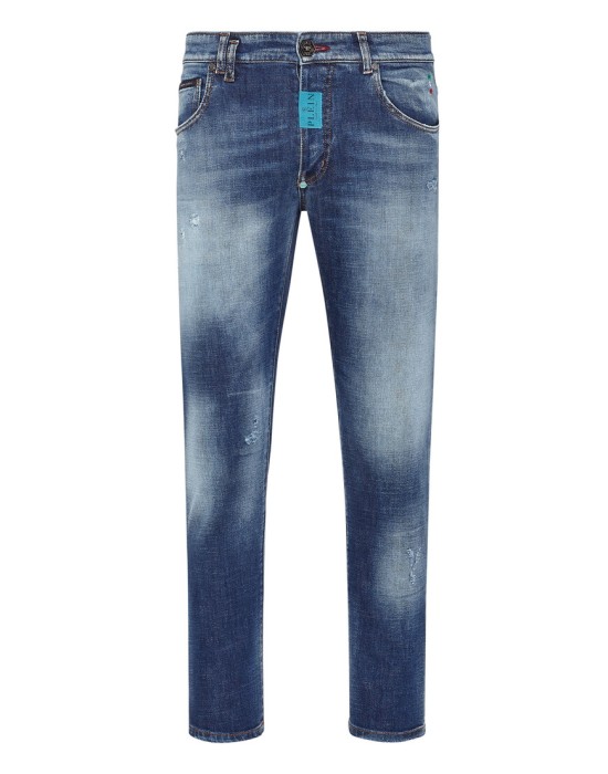 скинни  от бренда philipp plein вид слева